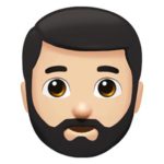 Bearded man emoji