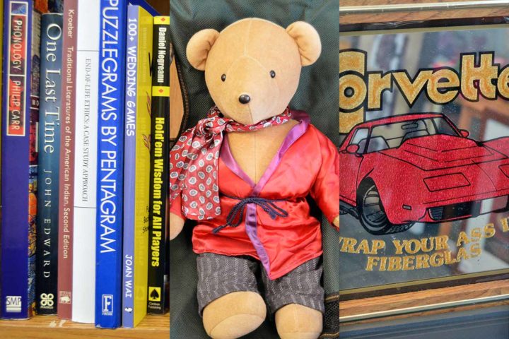Let’s go thrifting: Books, bears and basement art at Agrace Thrift Store