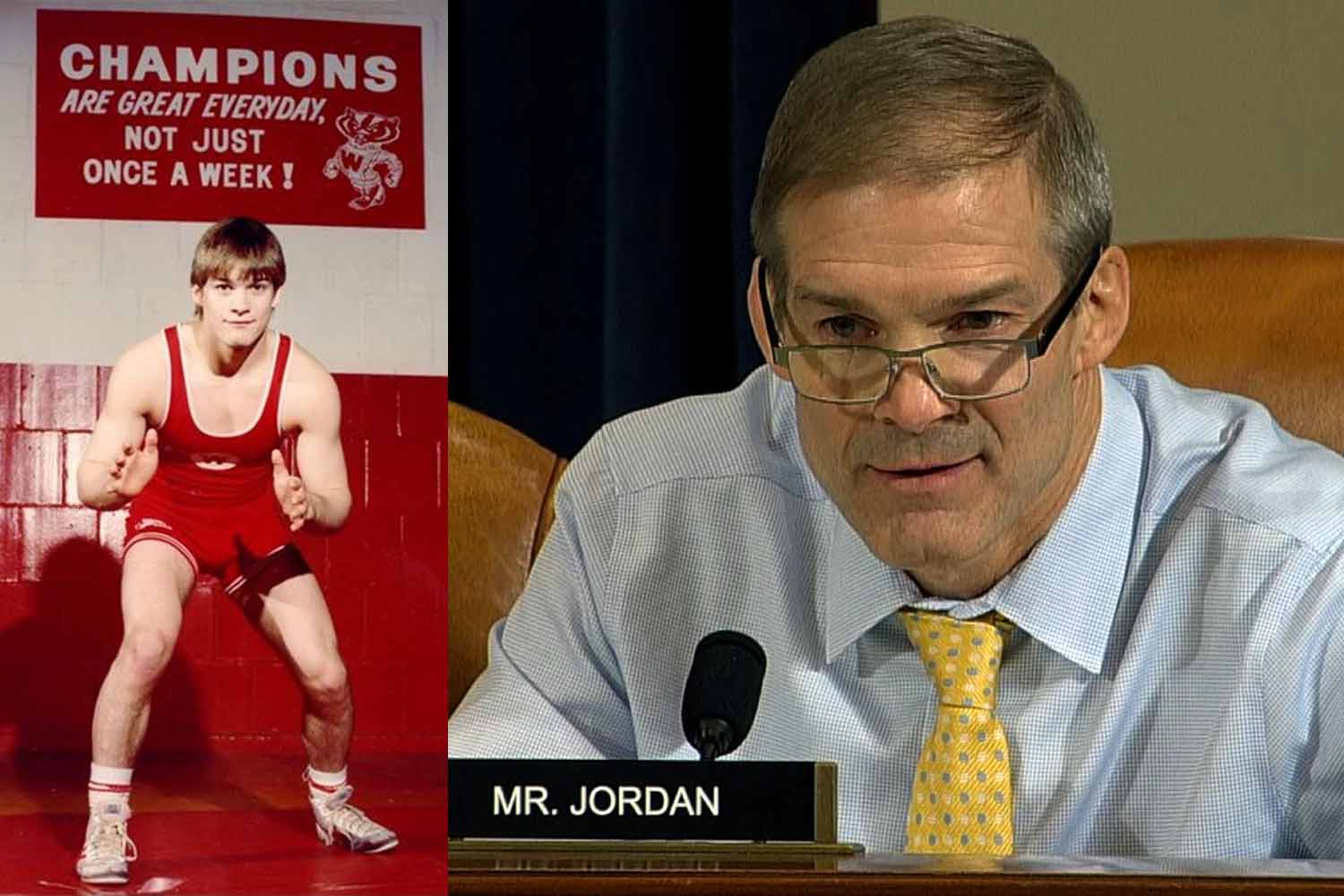 Oh, super. Jim Jordan is a Wisconsin alum - The