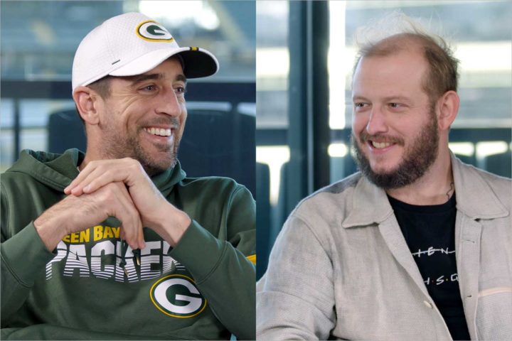 Watch Aaron Rodgers and Justin Vernon interview each other